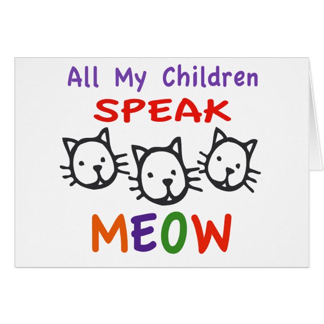 Tous mes enfants parlent le Meow (Devant horizontal)