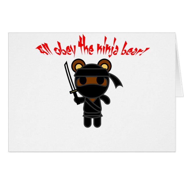 Tous obéissent l'ours de Ninja (Devant horizontal)