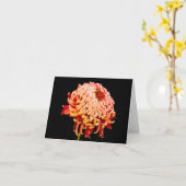 Tous occasionnent la carte de voeux rouge de note (Fleur jaune)