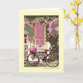 Tous occasionnent la carte de voeux vierge (Fleur jaune)