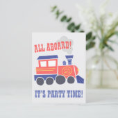 Tout à bord Invitation carte postale Anniversaire (Debout devant)