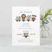 TOUT À BORD Train Fiesta Invitation Anniversaire d (Debout devant)