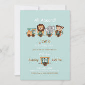 TOUT À BORD Train Fiesta Invitation Anniversaire d (Devant)