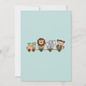 TOUT À BORD Train Fiesta Invitation Anniversaire d (Dos)