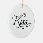Tout a commencé par un baiser ornement de Noël (Droite)