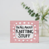 Tout à propos de Tricot Stuff Carte de voeux (Debout devant)