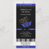 tout âge, 60 ans, Invitation Billet d'anniversaire (Devant)