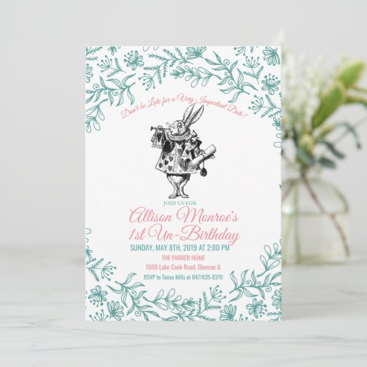 TOUT ÂGE - Alice au pays des merveilles Invitation (Debout devant)