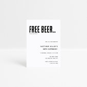 Tout âge Amusant Adulte Anniversaire Invitation à 