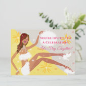 Tout âge Anniversaire Fête Invitation (Debout devant)