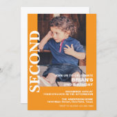 Tout âge Anniversaire Fête Invitation avec photo (Devant / Derrière)