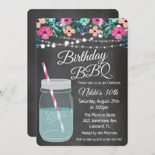 TOUT ÂGE - BBQ Mason Jar Invitation