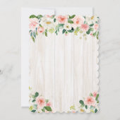 TOUT ÂGE - Bunny Floral Invitation d'anniversaire (Dos)