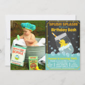 TOUT ÂGE - Canard en caoutchouc Invitation d'anniv (Devant)