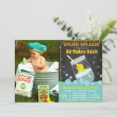 TOUT ÂGE - Canard en caoutchouc Invitation d'anniv (Debout devant)