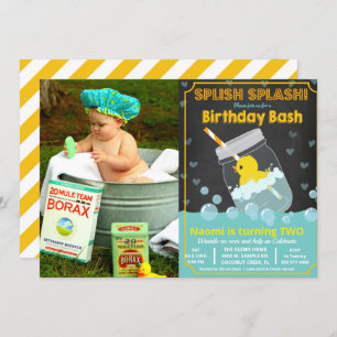 TOUT ÂGE - Canard en caoutchouc Invitation d'anniv