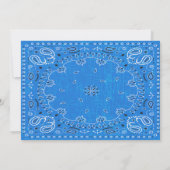 TOUT ÂGE - Cowboy Anniversaire Photo Invitation (Dos)