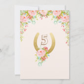 TOUT ÂGE / ÉVÉNEMENT - Cheval Floral Invitation (Dos)