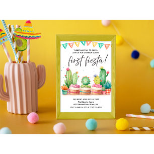 Tout âge Fiesta Invitation anniversaire