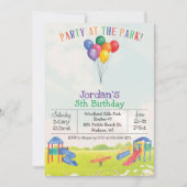 TOUT ÂGE / GENDER Park Playground Invitation (Devant)