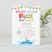 TOUT ÂGE - Invitation à la fête piscine Splish Spl (Debout devant)