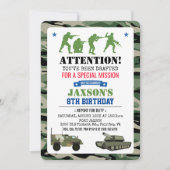 TOUT ÂGE - Invitation d'anniversaire militaire (Devant)