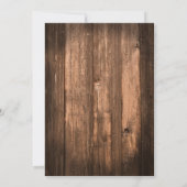 TOUT ÂGE - Invitation d'anniversaire Rustique BBQ (Dos)