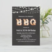 TOUT ÂGE - Invitation d'anniversaire rustique BBQ (Debout devant)