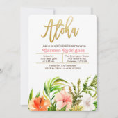 TOUT ÂGE - Invitation d'anniversaire tropicale Alo (Devant)