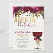 TOUT ÂGE - Invitation d'anniversaire Vieilli à la (Devant)