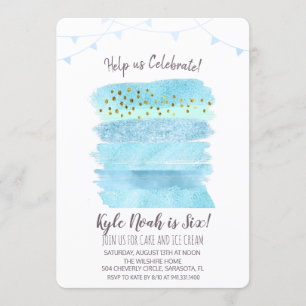 TOUT ÂGE - Invitation Gâteau d'anniversaire