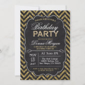 TOUT ÂGE - Invitation pailletée pour fête d'annive (Devant)