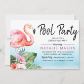 TOUT ÂGE - invitation tropicale d'anniversaire de (Devant)