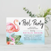 TOUT ÂGE - invitation tropicale d'anniversaire de (Debout devant)