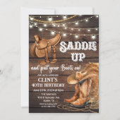 TOUT ÂGE - Invitation Western Saddle Up (Devant)