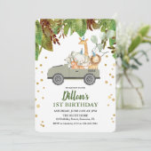 TOUT ÂGE - Jungle Safari Invitation d'anniversaire (Debout devant)