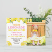 TOUT ÂGE - Lemon Lemonade Invitation d'anniversair (Debout devant)