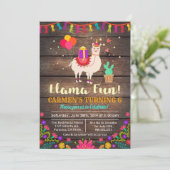 TOUT ÂGE - Llama Invitation à l'anniversaire (Debout devant)