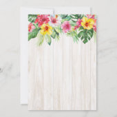 TOUT ÂGE - Luau BBQ Tropical Birthday Invitation (Dos)