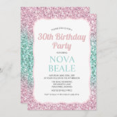 TOUT ÂGE - Parties scintillant Ombre Invitation d' (Devant / Derrière)