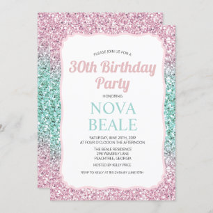 TOUT ÂGE - Parties scintillant Ombre Invitation d'