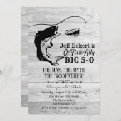 TOUT ÂGE - Pêche Invitation d'anniversaire (Devant / Derrière)