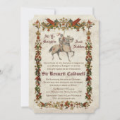 TOUT ÂGE - Renaissance médiévale Invitation d'anni (Devant)