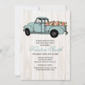 TOUT ÂGE - Rustique Floral Truck Invitation (Devant)