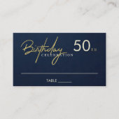 TOUT ÂGE SIMPLE MARINE OR CARTE D'ANNIVERSAIRE (Devant)