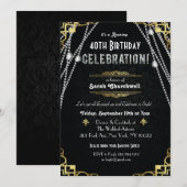 TOUT ÂGE - Superbe Invitation d'Anniversaire Art D (Devant / Derrière)