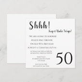 Tout âge Surprise Invitation Anniversaire (Devant / Derrière)