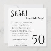 Tout âge Surprise Invitation Anniversaire (Devant)