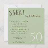 Tout âge Surprise Invitation Anniversaire (Devant)