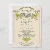 TOUT ÂGE - Vin Étiquette Anniversaire Invitation (Devant)